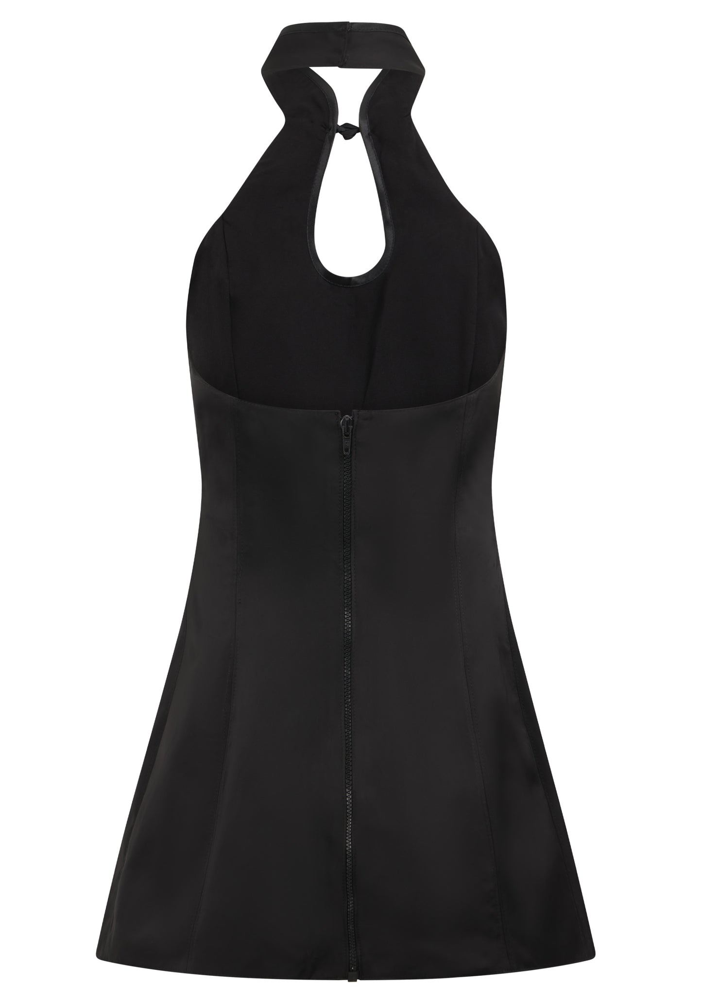 Shanghai dress black saten