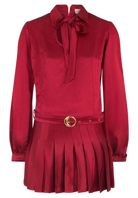 Pacheco dress red saten